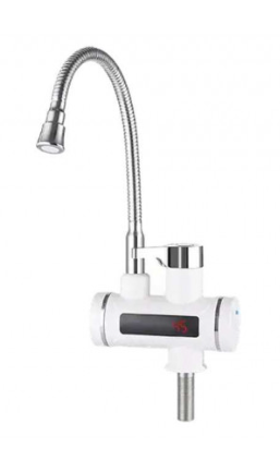 Проточный кран-водонагреватель UNIPUMP BEF-001-02 с дисплеем и гибким изливом