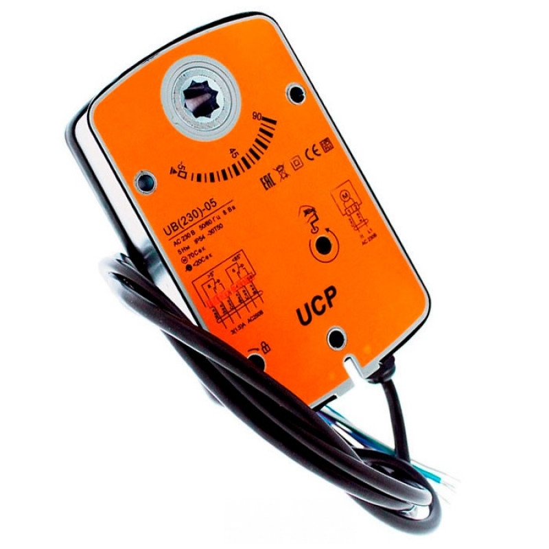 Электропривод UCP с возвратной пружиной UB(230)-05T заказать со складов по всей России