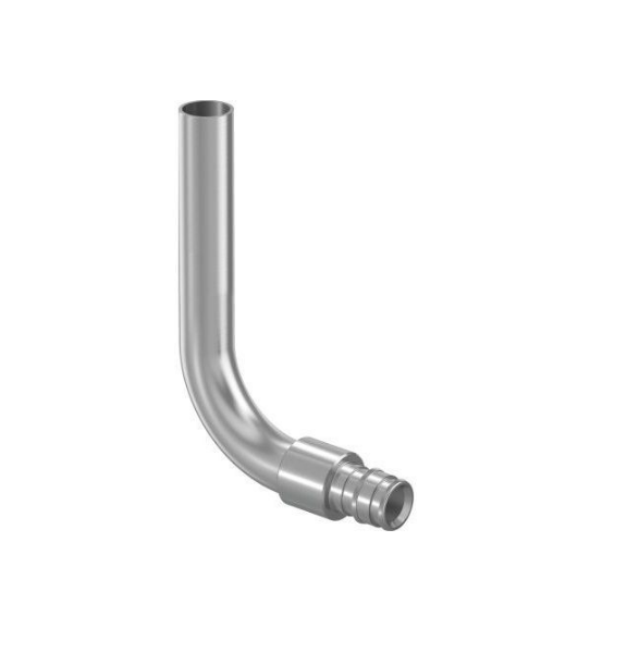 Угольник из покрытой медной трубки 16-15cu l=300мм '2ф SMART RADI Q&E Uponor