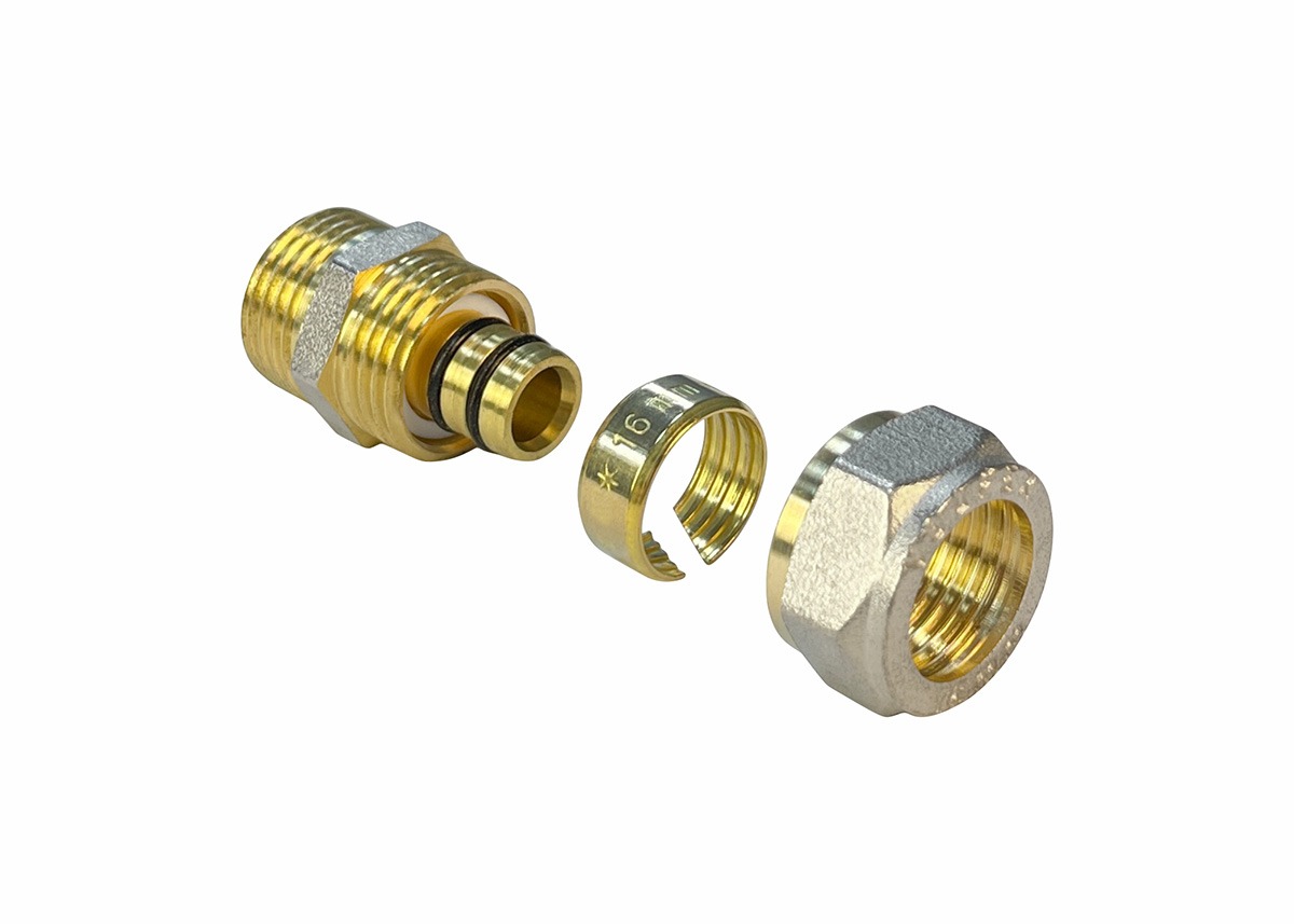Соединитель VALFEX обжимной с переходом на НР 16 x 1/2" (360/20) купить с ближайшего склада