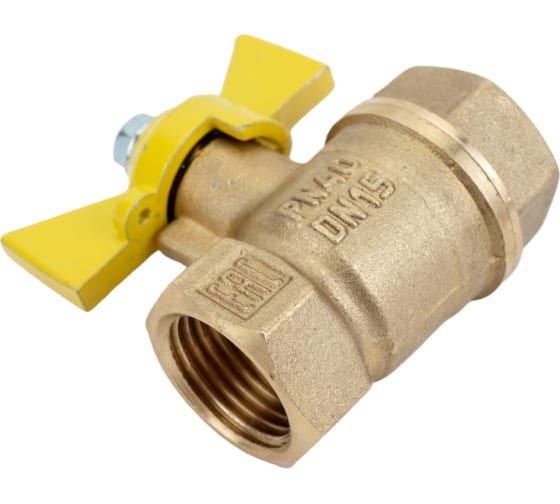 Кран шаровой Valfex для ГАЗА 1/2" ВР/ВР ручка-бабочка латунный 11Б27фтМ
