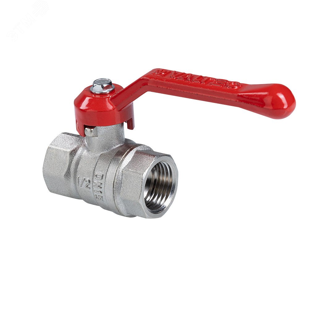 Кран шаровой Valtec никель, длинная рукоятка 1/2 VT.120.N.04 купить с доставкой по РФ
