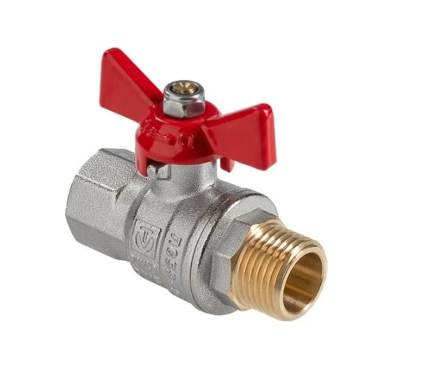 Кран шаровый полнопроходной VALTEC, ГОСТ, рукоятка-бабочка Дн 15 вн.-нар. купить с доставкой по РФ