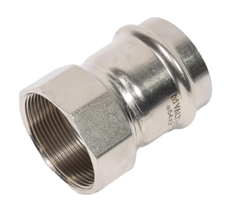 Пресс-фитинг из нержавеющей стали с внутренней резьбой купить с доставкой по РФ