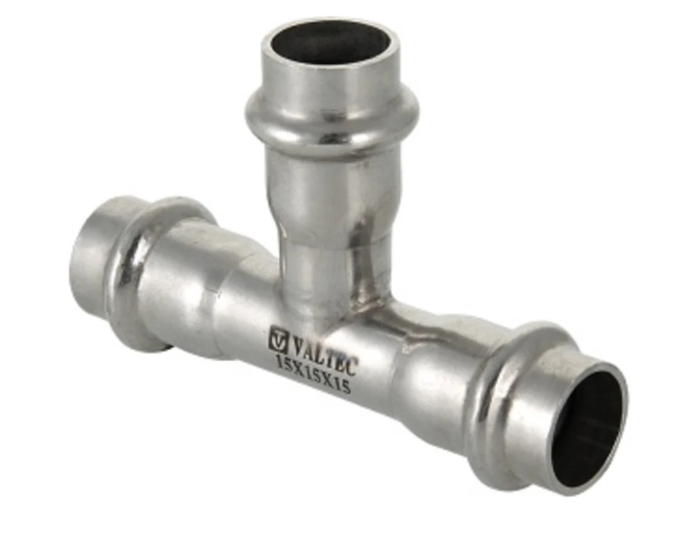Фитинг Valtec из нержавеющей стали – пресс-тройник VTI.931.I.423542 купить с доставкой по РФ