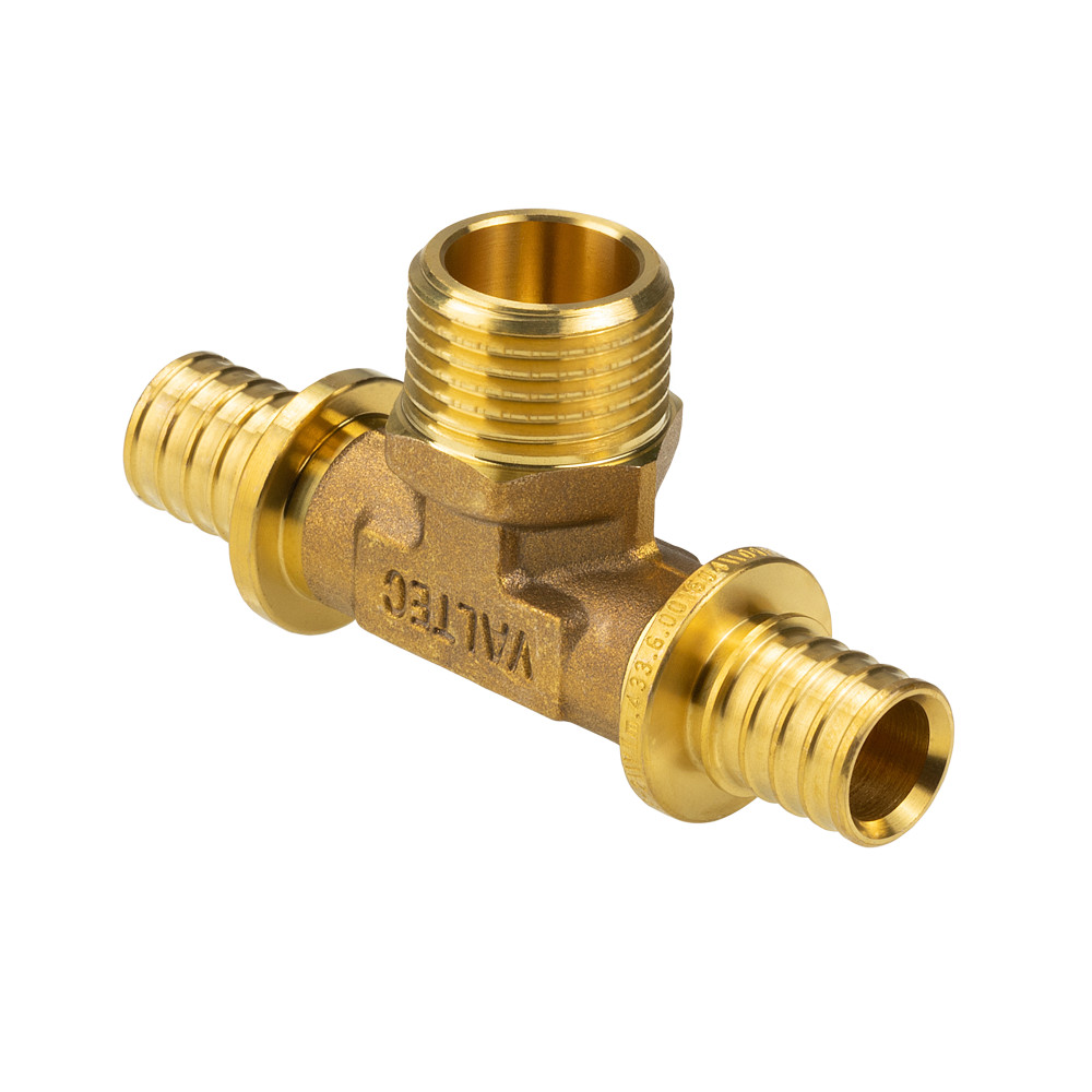 Тройник надвижной VALTEC, с переходом на нар.р. 20(2,8) х 1/2" х 20(2,8) VTm.433.G.200420 купить с доставкой по РФ