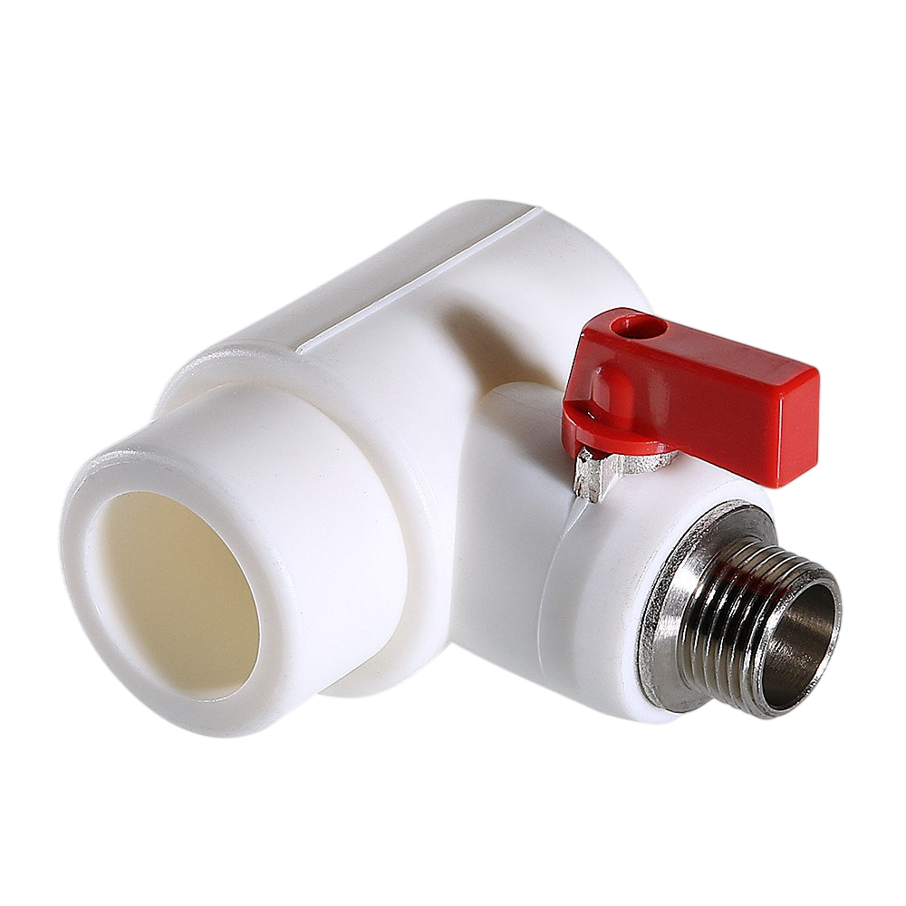 Коллекторный тройник VALTEC PPR с шаровым краном, 40мм х 1/2 нар. конус VTp.781.0.04004 купить с доставкой по РФ