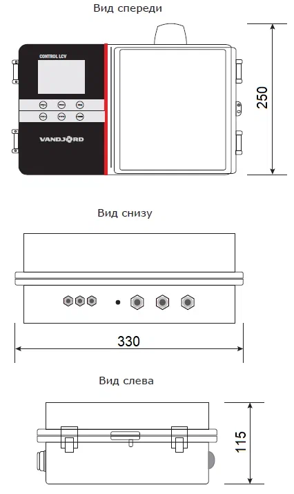 Шкаф управления с базовым функционалом Vandjord Control LCV 232 5.5кВт заказать со складов по всей России