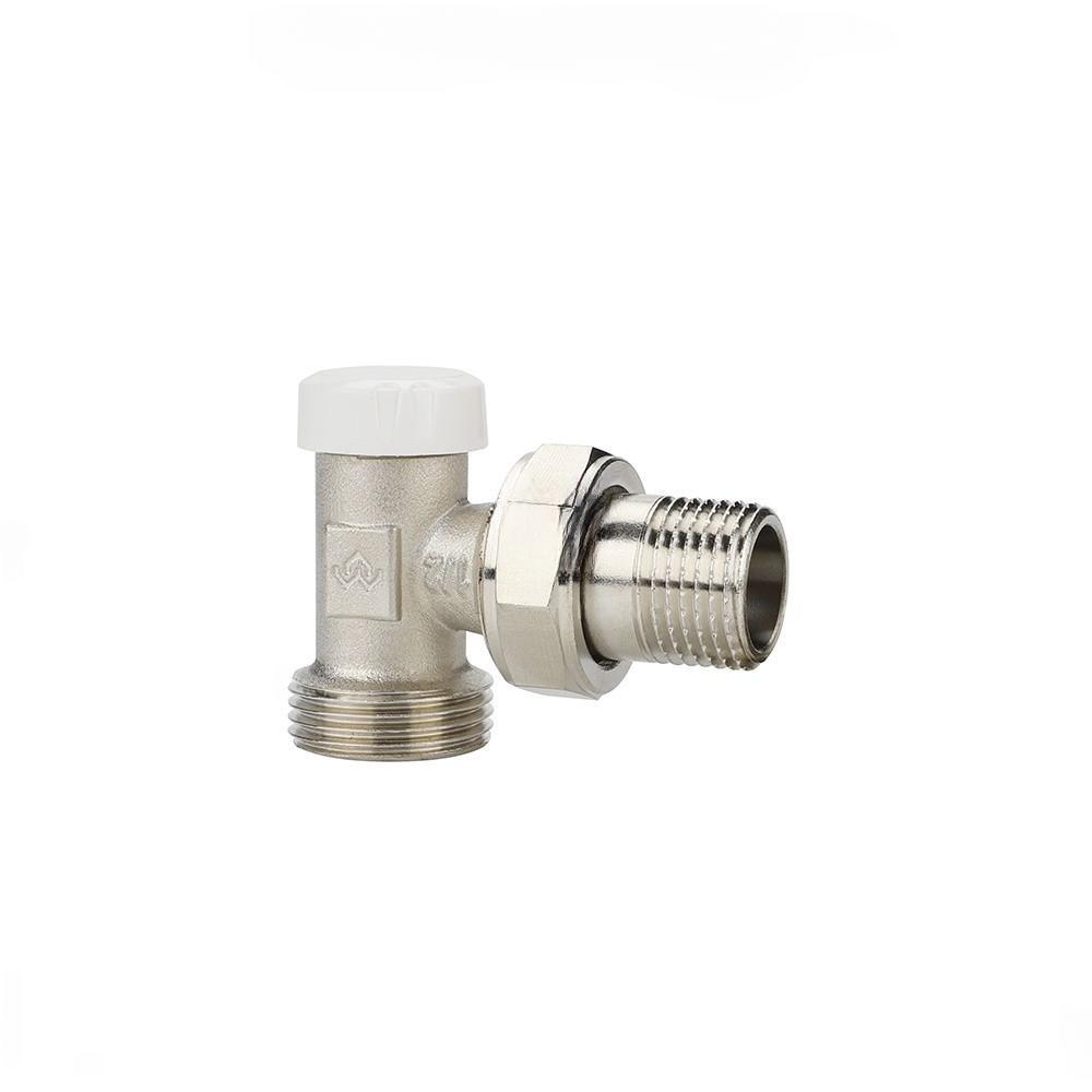 Запорный радиаторный клапан Varmega угловой 1/2" x 3/4"EK НР