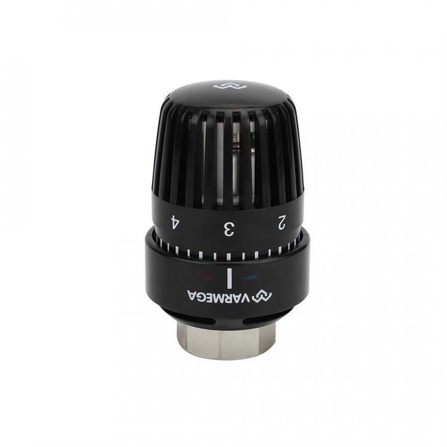 Термостатическая головка, Varmega серия VM110, жидкостная, черная