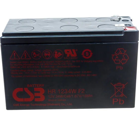 Аккумуляторная батарея Ventura HR 1234W Ventura T2 (9Ач)