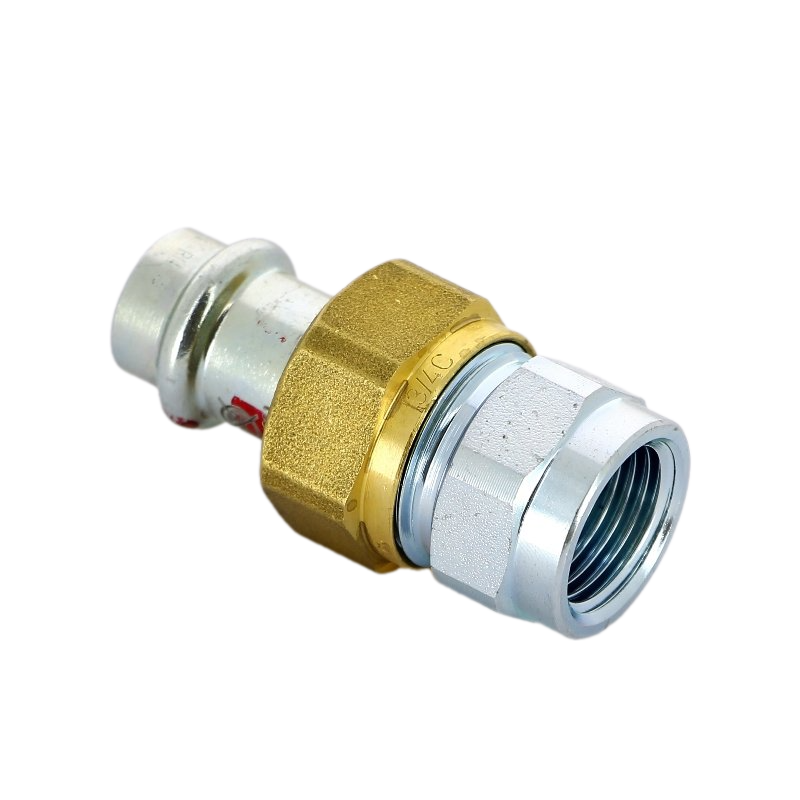 Разъемное соединение Prestabo c SC-Contur, 15x1/2", нелегированная сталь, с плоским уплотнением, внутренняя резьба, модель 1162 заказать со складов по всей России