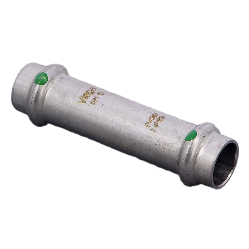 Муфта надвижная, Viega, Sanpress Inox c CS-Contur, нержавеющая сталь, 15 мм, модель 2315.5