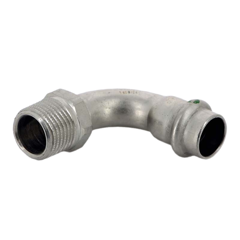 Отвод 90° 15-1/2", Viega Sanpress Inox, 2314, пресс-резьба, сталь нержавеющая