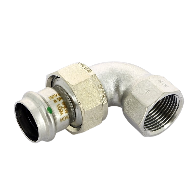 Переходной элемент 90°, Viega, Sanpress inox, с SC-Contur 28 x 1";
