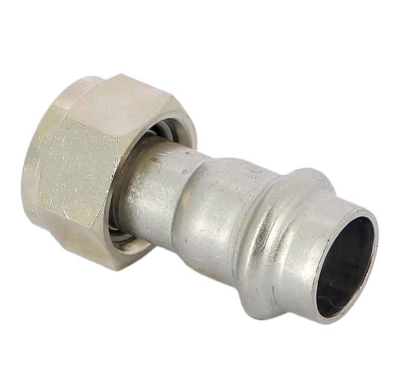 Переходник "пресс-резьба", Viega, Sanpress inox, с SC-Contur, с плоским уплотнением, 15 x 1/2", нержавеющая сталь, модель 2363 купить с доставкой по РФ