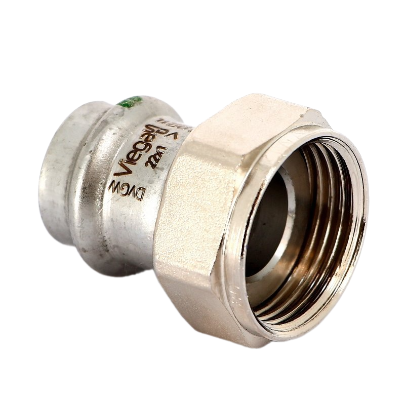 Муфта НГ 22x1 с накидной гайкой Sanpress Inox SC-Contur заказать со складов по всей России