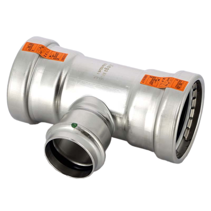 Тройник, Viega, Sanpress Inox XL, нержавеющая сталь, 64,0 х 42,0 х 64,0 мм, модель 2318XL