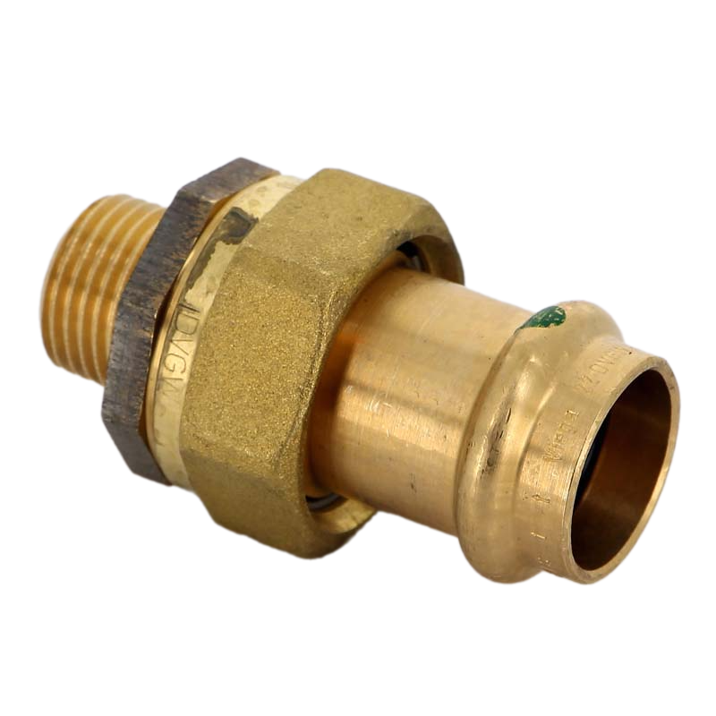 Разъёмное соединение Sanpress с SC-Contur 22x1/2", с переходом на наружную резьбу, бронза, модель 2265