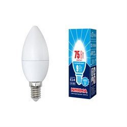 Лампа светодиодная E14 9W 4000K матовая LED-C37-9W/NW/E14/FR/NR купить с доставкой по РФ