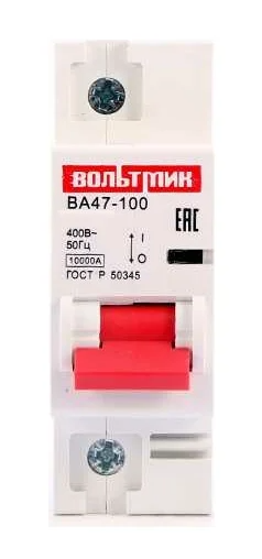 Автоматический выключатель ВТМ (S) ВА 47-100 1р 25А 10кА хар.С
