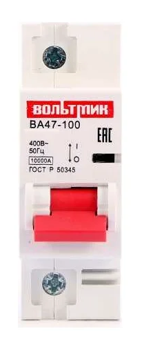 Автоматический выключатель ВТМ (S) ВА 47-100 1р 40А 10кА хар.С