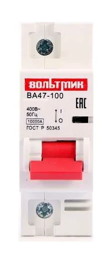 Автоматический выключатель ВТМ (S) ВА 47-100 1р 63А 10кА хар.С