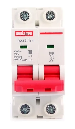 Автоматический выключатель ВТМ (S) ВА 47-100 2р 32А 10кА хар.С