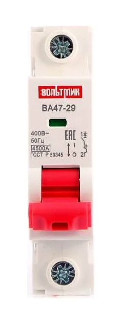 Автоматический выключатель ВТМ (S) ВА 47-29 1р 20А 4,5кА хар.С