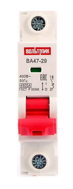 Автоматический выключатель ВТМ (S) ВА 47-29 1р 40А 4,5кА хар.С