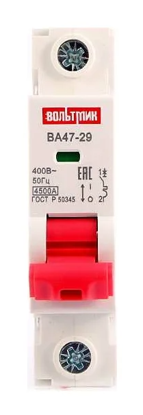 Автоматический выключатель ВТМ (S) ВА 47-29 1р 1А 4,5кА хар.С