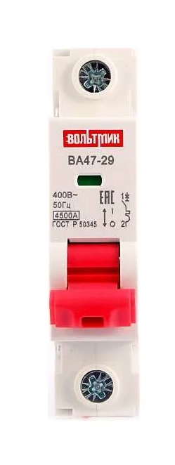 Автоматический выключатель ВТМ (S) ВА 47-29 1р 5А 4,5кА хар.В