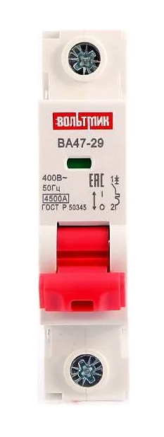 Автоматический выключатель ВТМ (S) ВА 47-29 1р 40А 4,5кА хар.В
