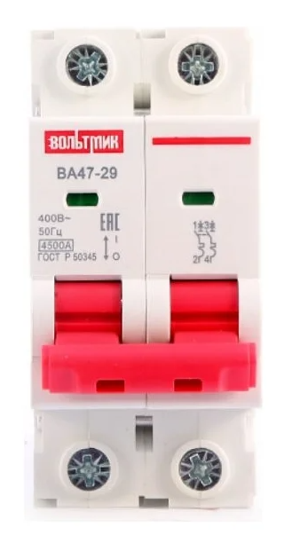 Автоматический выключатель ВТМ (S) ВА 47-29 2р 32А 4,5кА хар.В