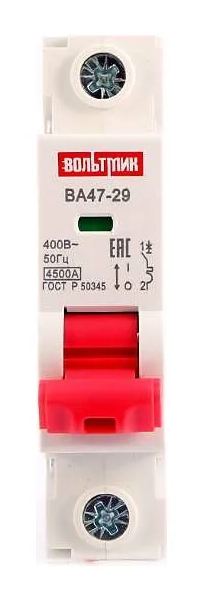 Автоматический выключатель ВТМ (S) ВА 47-29 1р 40А 4,5кА хар.D