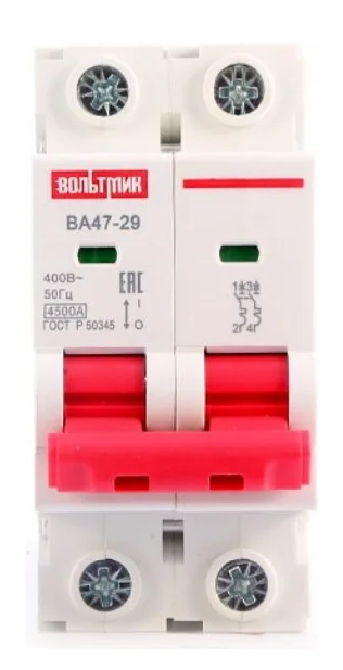 Автоматический выключатель ВТМ (S) ВА 47-29 2р 32А 4,5кА хар.D