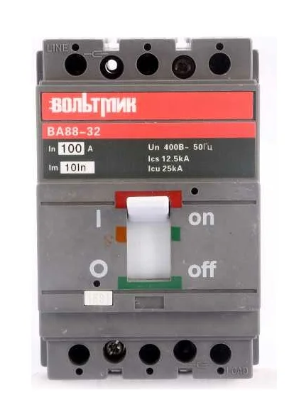 Автоматический выключатель ВТМ (S) ВА 88-32 3Р, 100А, 25кА
