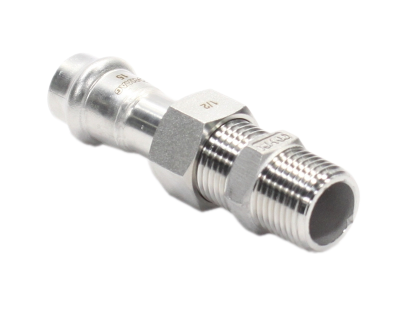 Американка 15-1/2", WAAG Heavy Inox, пресс-резьба, нар., сталь нержавеющая купить с доставкой по РФ