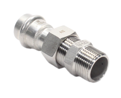 Американка 22-3/4", WAAG Heavy Inox, пресс-резьба, нар., сталь нержавеющая купить с доставкой по РФ