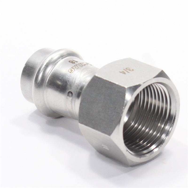Переходник WAAG Heavy Inox 18-3/4" пресс-резьба сталь нержавеющая