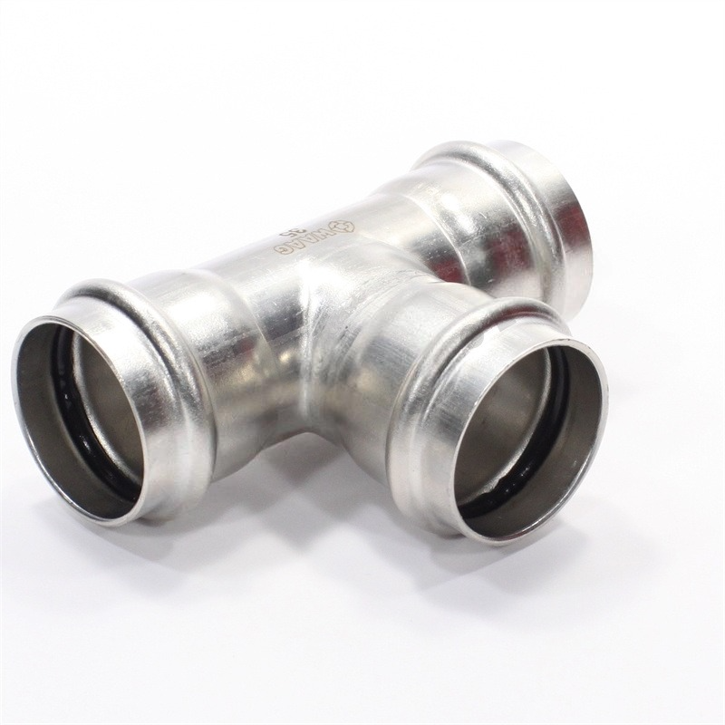 Тройник WAAG Heavy Inox 35-35-35 пресс-пресс сталь нержавеющая