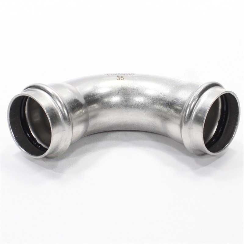 Отвод WAAG Heavy Inox 90° 35-35 пресс-пресс сталь нержавеющая