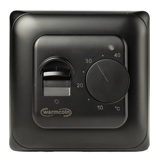 Терморегулятор и термостат Warmcoin W70 механический Цвет: Черный Глянецевый Термостат_RTC_70.26_черный