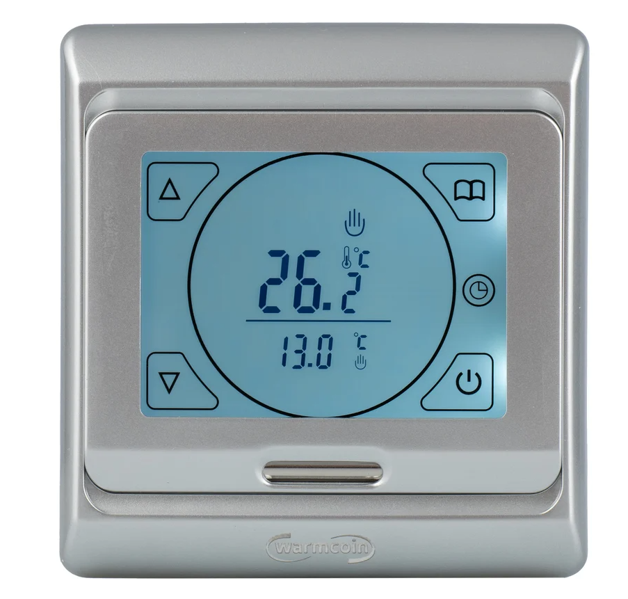 Терморегулятор и термостат Warmcoin W51 программируемый Цвет: Серебро W51_silver