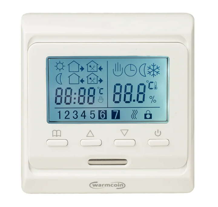 Терморегулятор и термостат Warmcoin W51 программируемый (c Wi-Fi) Цвет: Белый W51_БЕЛЫЙ_WiFi