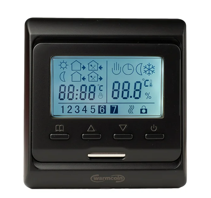 Терморегулятор и термостат Warmcoin W51 программируемый (c Wi-Fi) Цвет: Черный Матовый W51_ЧЕРН_МАТОВЫЙ_WiFi