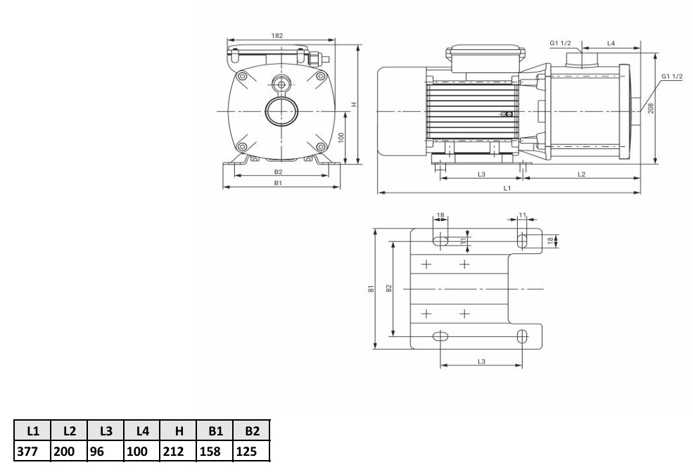 Многоступенчатый насос Wellmix CMI 8-20T-BQCE (3х380В, 1кВт) купить по цене 38731.5 руб.