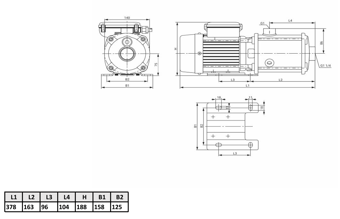 Многоступенчатый насос Wellmix CMI 4-50T-BQCE (3х380В, 0,75кВт) купить по цене 33242.4 руб.