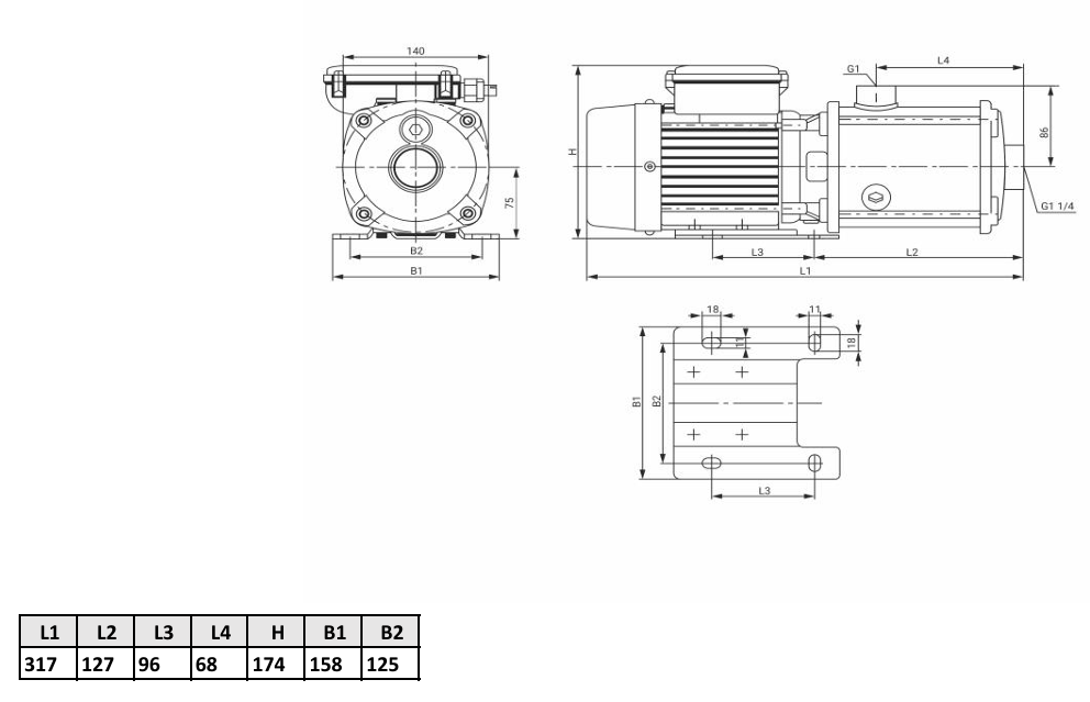 Многоступенчатый насос Wellmix CMI 4-30T-BQCE (3х380В, 0,55кВт) купить по цене 24809.4 руб.