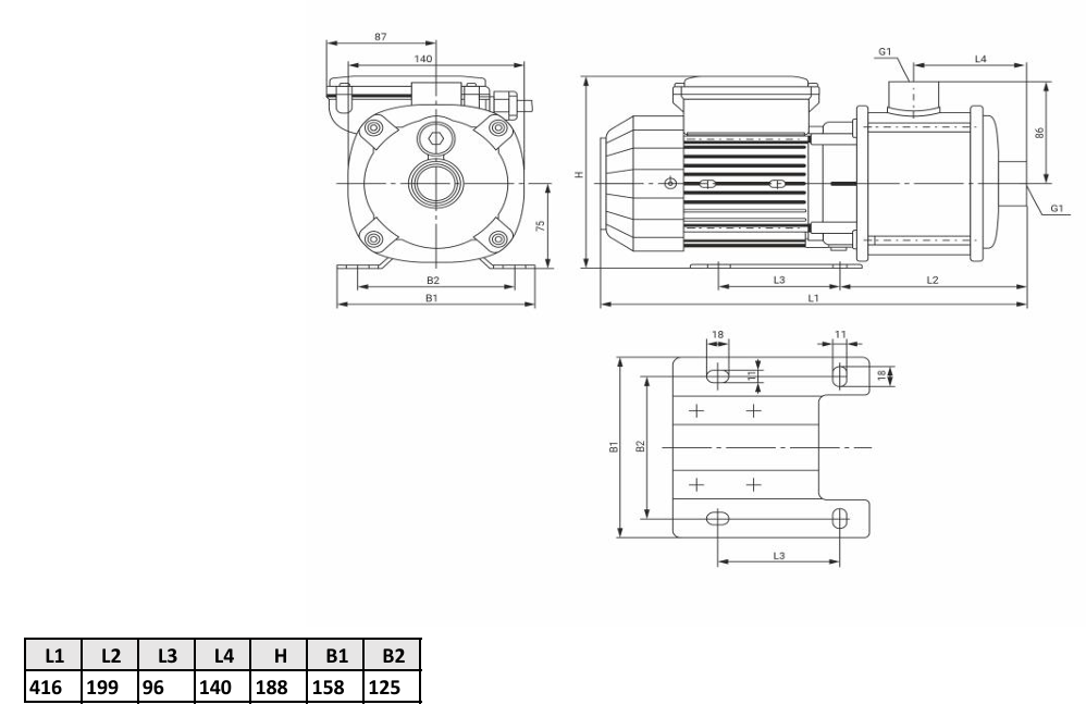 Многоступенчатый насос Wellmix CMI 2-70T-BQCE (3х380В, 1кВт) купить по цене 35582.4 руб.